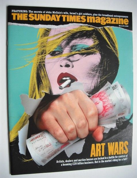 The Sunday Times magazine - Art Wars cover (30 March 2008)