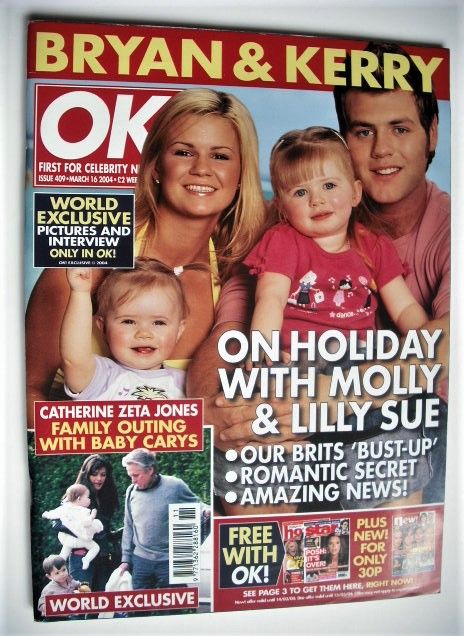 OK! magazine - Kerry and Bryan McFadden cover (16 March 2004 - Issue 409)