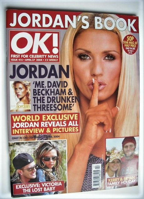 <!--2004-04-27-->OK! magazine - Jordan cover (27 April 2004 - Issue 415)