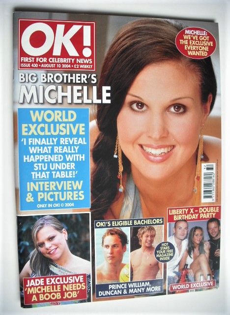 OK! magazine - Michelle Bass cover (10 August 2004 - Issue 430)