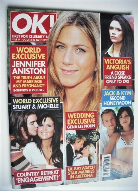 <!--2004-10-26-->OK! magazine - Jennifer Aniston cover (26 October 2004 - I