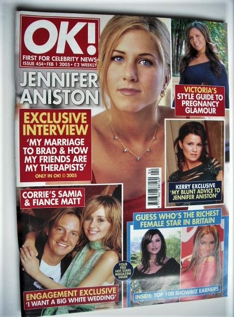 OK! magazine - Jennifer Aniston cover (1 February 2005 - Issue 454)