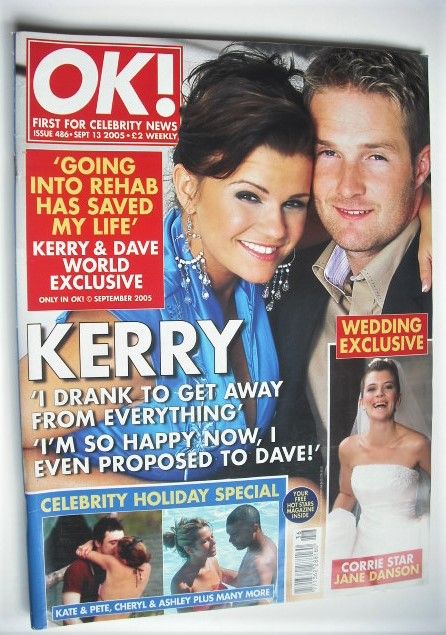 OK! magazine - Kerry Katona and Dave Cunningham cover (13 September 2005 - Issue 486)