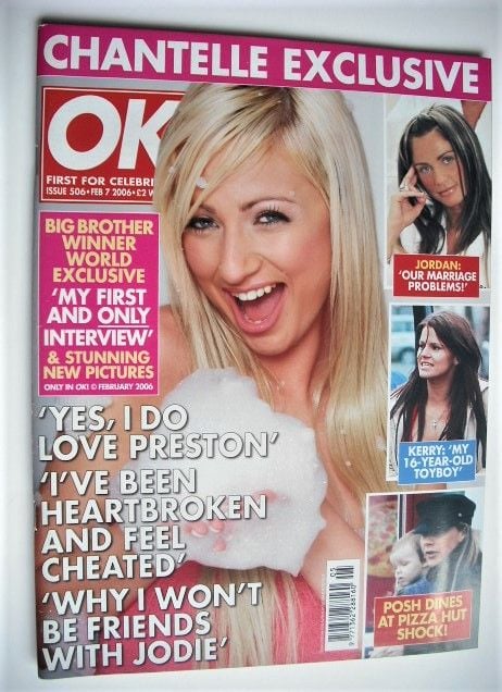 OK! magazine - Chantelle Houghton cover (7 February 2006 - Issue 506)