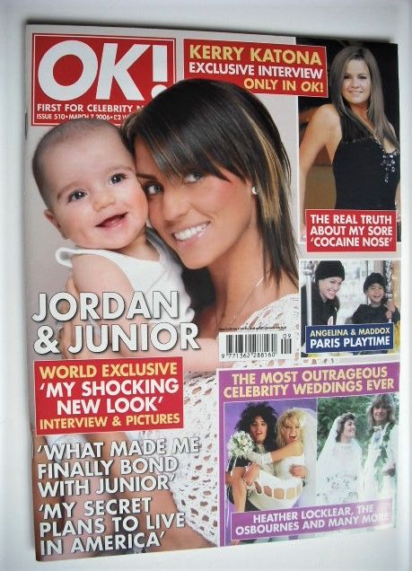 <!--2006-03-07-->OK! magazine - Jordan and Junior cover (7 March 2006 - Iss