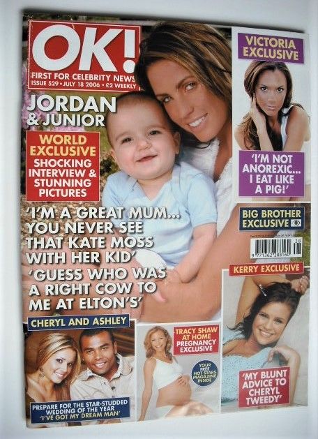 <!--2006-07-18-->OK! magazine - Jordan and Junior cover (18 July 2006 - Iss