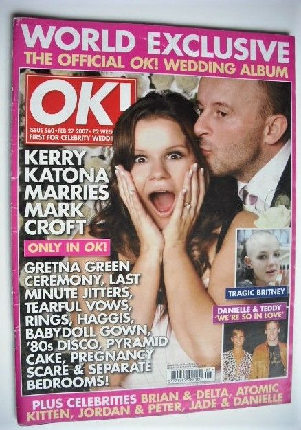 OK! magazine - Kerry Katona and Mark Croft cover (27 February 2007 - Issue 560)