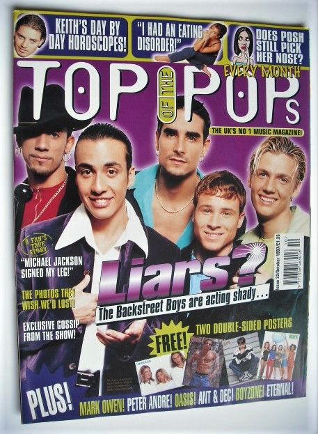 Top Of The Pops magazine - Backstreet Boys cover (October 1997)