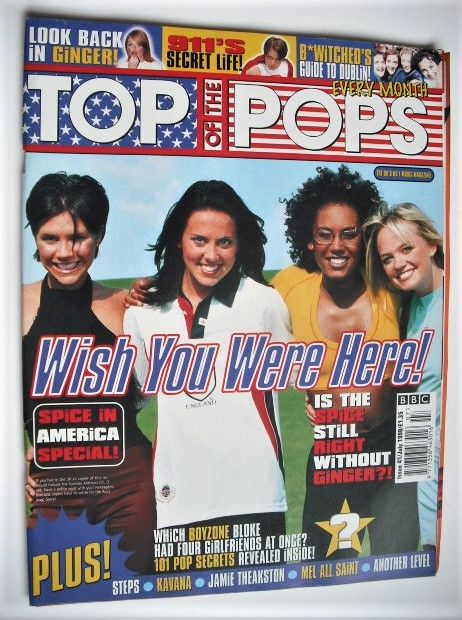 <!--1998-07-->Top Of The Pops magazine - Spice Girls cover (July 1998)