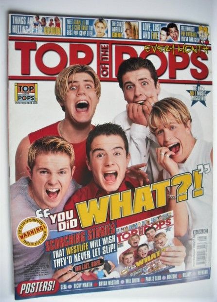 <!--1999-08-->Top Of The Pops magazine - Westlife cover (August 1999)