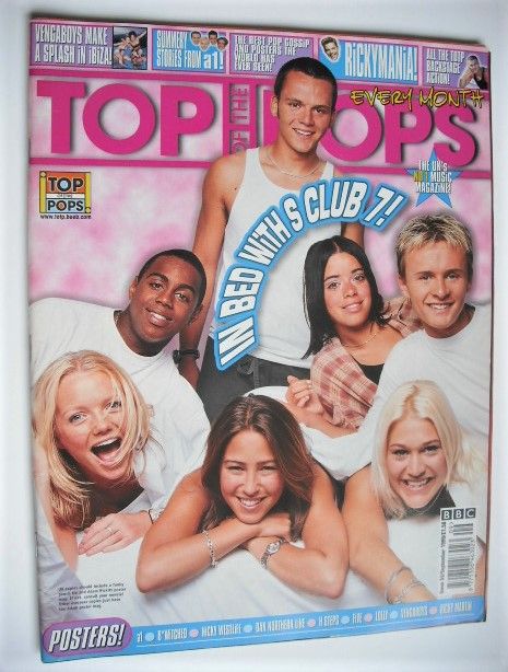 <!--1999-09-->Top Of The Pops magazine - S Club 7 cover (September 1999)