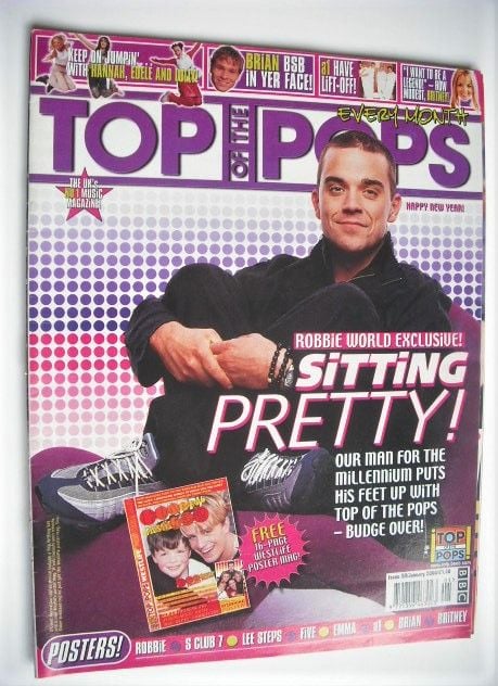 Top Of The Pops magazine - Robbie Williams cover (January 2000)