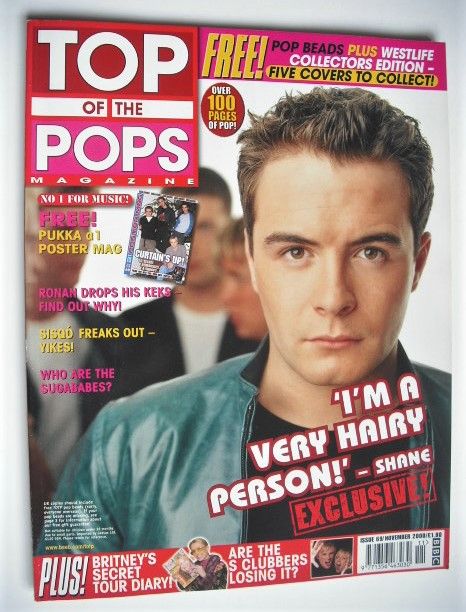 Top Of The Pops magazine - Shane Filan cover (November 2000)