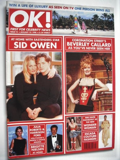OK! magazine - Sid Owen cover (23 January 1998 - Issue 94)