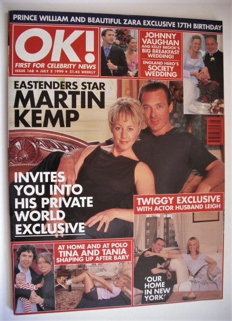 <!--1999-07-02-->OK! magazine - Martin Kemp and Shirlie Kemp cover (2 July 