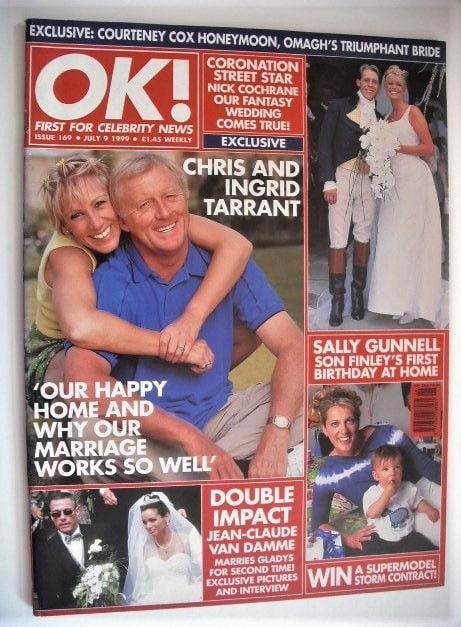 <!--1999-07-09-->OK! magazine - Chris Tarrant and Ingrid Tarrant cover (9 J