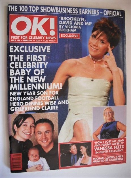 <!--2000-02-11-->OK! magazine - Victoria Beckham cover (11 February 2000 - 