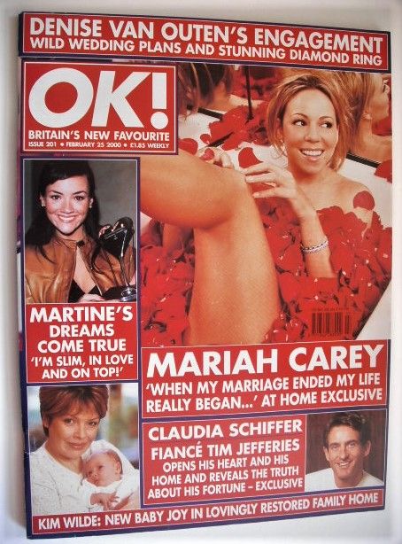 <!--2000-02-25-->OK! magazine - Mariah Carey cover (25 February 2000 - Issu