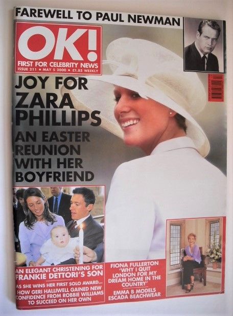 <!--2000-05-05-->OK! magazine - Zara Phillips cover (5 May 2000 - Issue 211