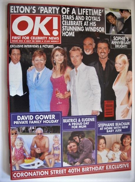 OK! magazine - Elton John's Party cover (28 July 2000 - Issue 223)