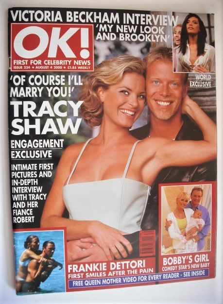 OK! magazine - Tracy Shaw and Robert Ashworth cover (4 August 2000 - Issue 224)