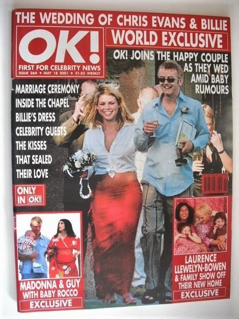 OK! magazine - Chris Evans and Billie Piper cover (18 May 2001 - Issue 264)