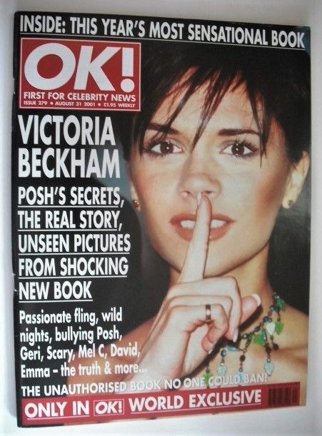 OK! magazine - Victoria Beckham cover (31 August 2001 - Issue 279)