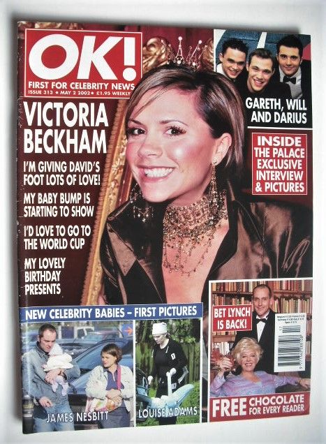 <!--2002-05-02-->OK! magazine - Victoria Beckham cover (2 May 2002 - Issue 