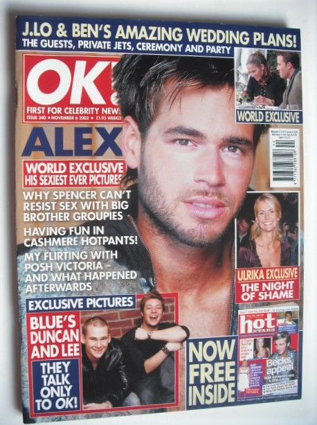 OK! magazine - Alex Sibley cover (6 November 2002 - Issue 340)