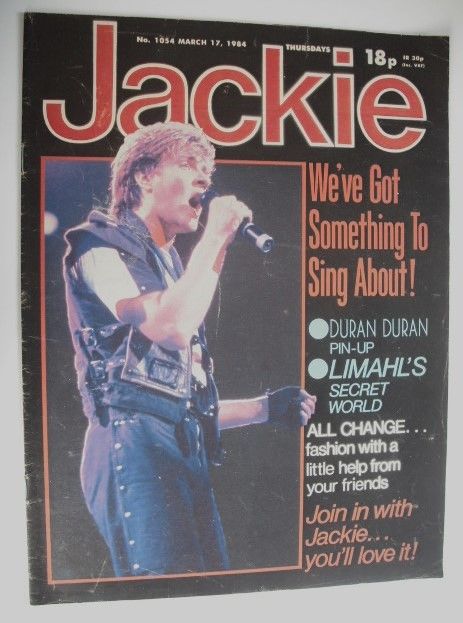 <!--1984-03-17-->Jackie magazine - 17 March 1984 (Issue 1054 - Simon Le Bon