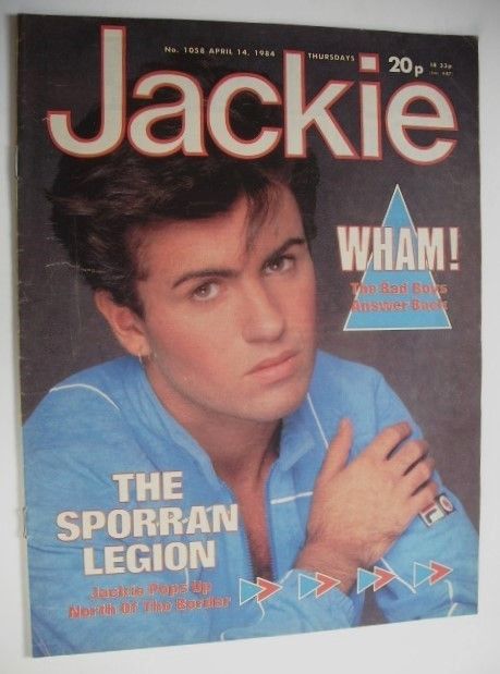 Jackie magazine - 14 April 1984 (Issue 1058 - George Michael cover)