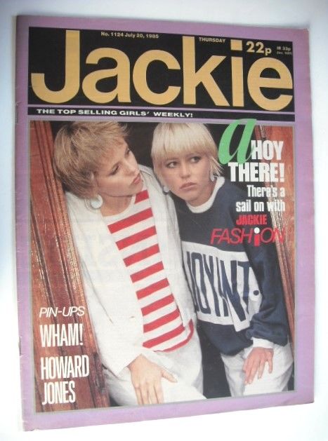 <!--1985-07-20-->Jackie magazine - 20 July 1985 (Issue 1124)