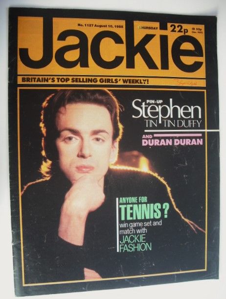 Jackie magazine - 10 August 1985 (Issue 1127 - Stephen Duffy cover)