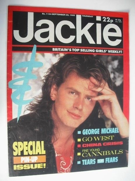 <!--1985-09-28-->Jackie magazine - 28 September 1985 (Issue 1134 - John Tay