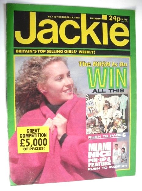 <!--1985-10-19-->Jackie magazine - 19 October 1985 (Issue 1137)