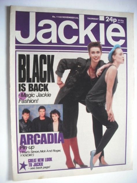 <!--1985-11-23-->Jackie magazine - 23 November 1985 (Issue 1142)