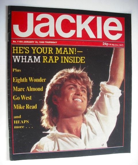 Jackie magazine - 18 January 1986 (Issue 1150 - George Michael cover)