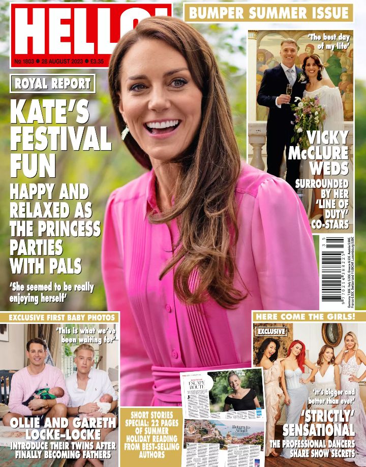 Hello! magazine - Kate Middleton cover (28 August 2023 - Issue 1803)
