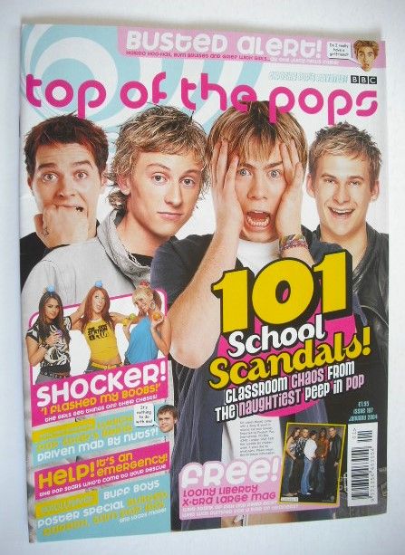 Top Of The Pops magazine - 101 School Scandals cover (January 2004)