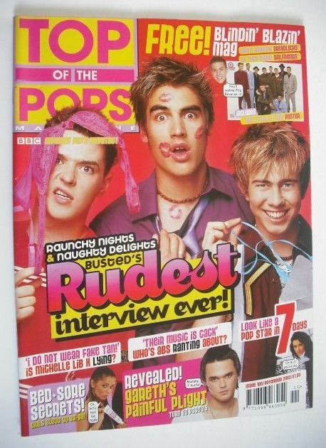 Top Of The Pops magazine - Busted cover (November 2003)