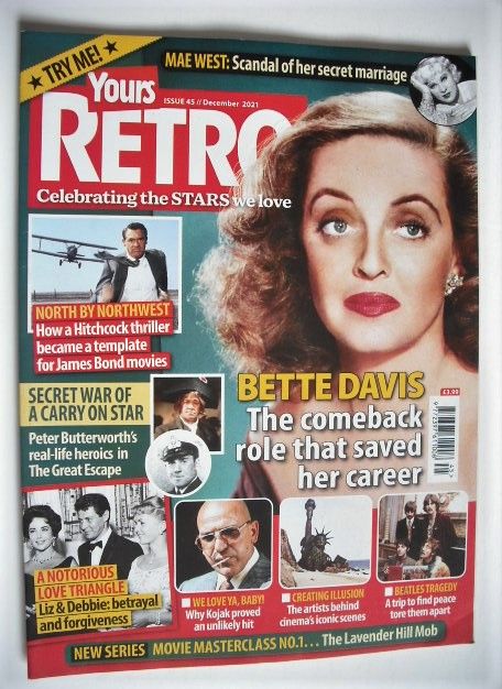 Yours Retro magazine - Bette Davis cover (Issue 45)