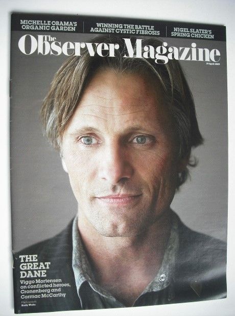 <!--2009-04-19-->The Observer magazine - Viggo Mortensen cover (19 April 20