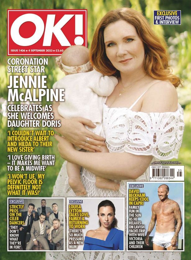 <!--2023-09-04-->OK! magazine - Jennie McAlpine and daughter Doris cover (4