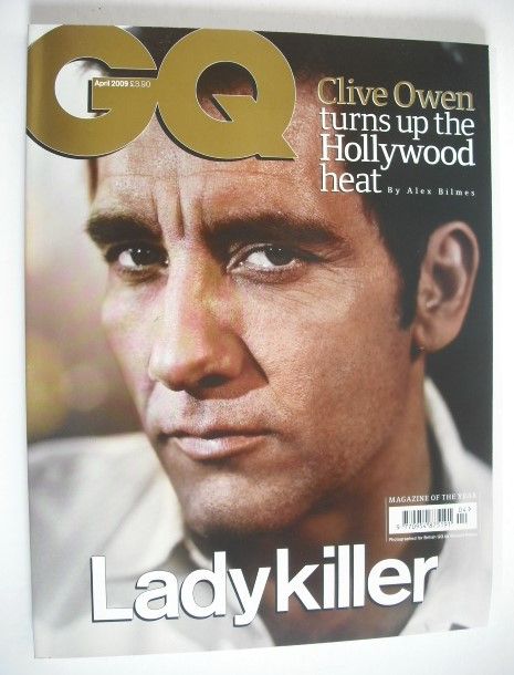 <!--2009-04-->British GQ magazine - April 2009 - Clive Owen cover
