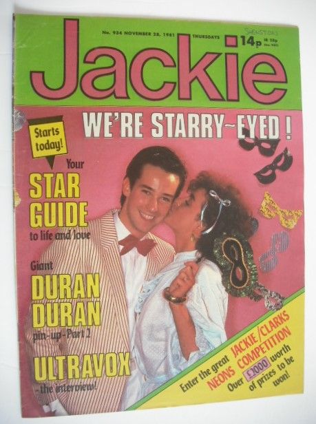 <!--1981-11-28-->Jackie magazine - 28 November 1981 (Issue 934)