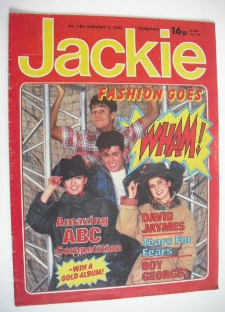 Jackie magazine - 5 February 1983 (Issue 996 - Wham! cover)
