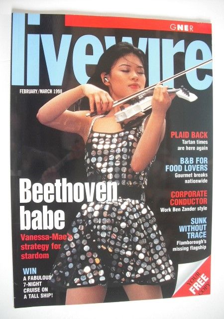<!--1998-02-->Livewire Magazine - Vanessa Mae cover (February/March 1998)