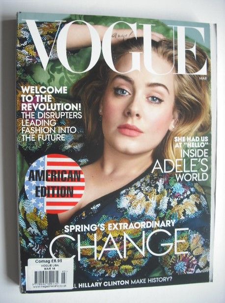 <!--2016-03-->US Vogue magazine - March 2016 - Adele cover