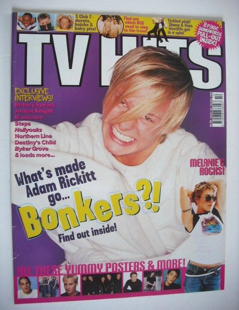 TV Hits magazine - October 1999 - Adam Rickitt cover