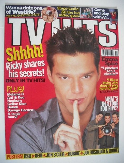 TV Hits magazine - November 1999 - Ricky Martin cover